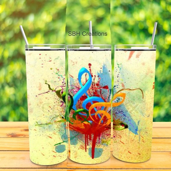 Music Note Tumbler (can be customized ) - Picture 1 of 1